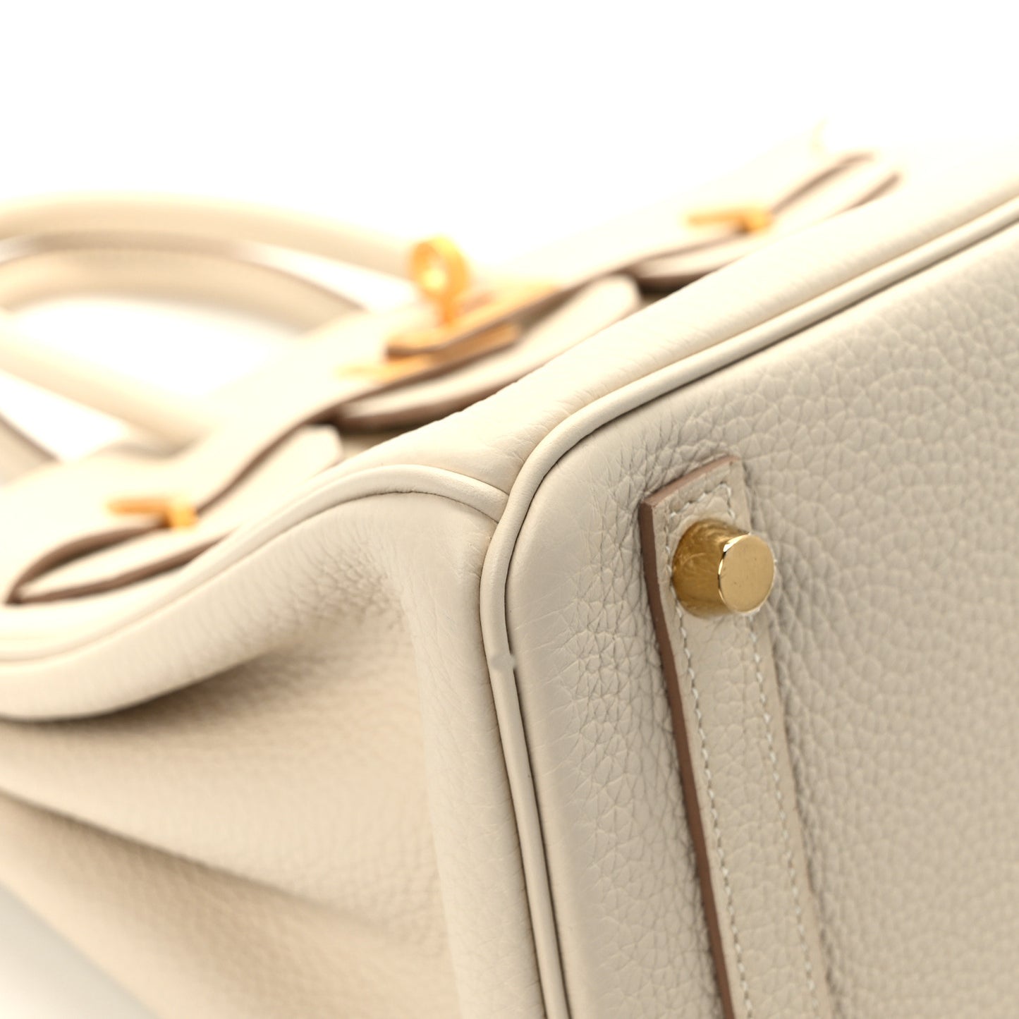 Togo Horseshoe Birkin 25 Craie Lime