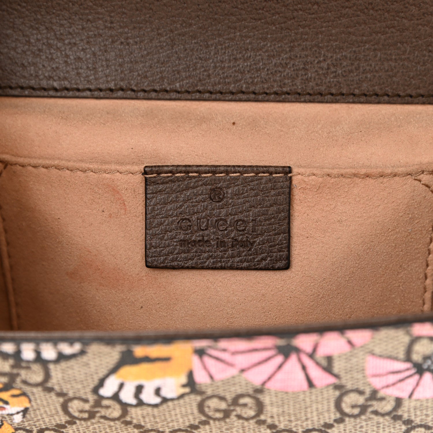 Gucci GG Supreme Monogram Bengal Small Padlock Shoulder Bag Beige Pink 5 of 9