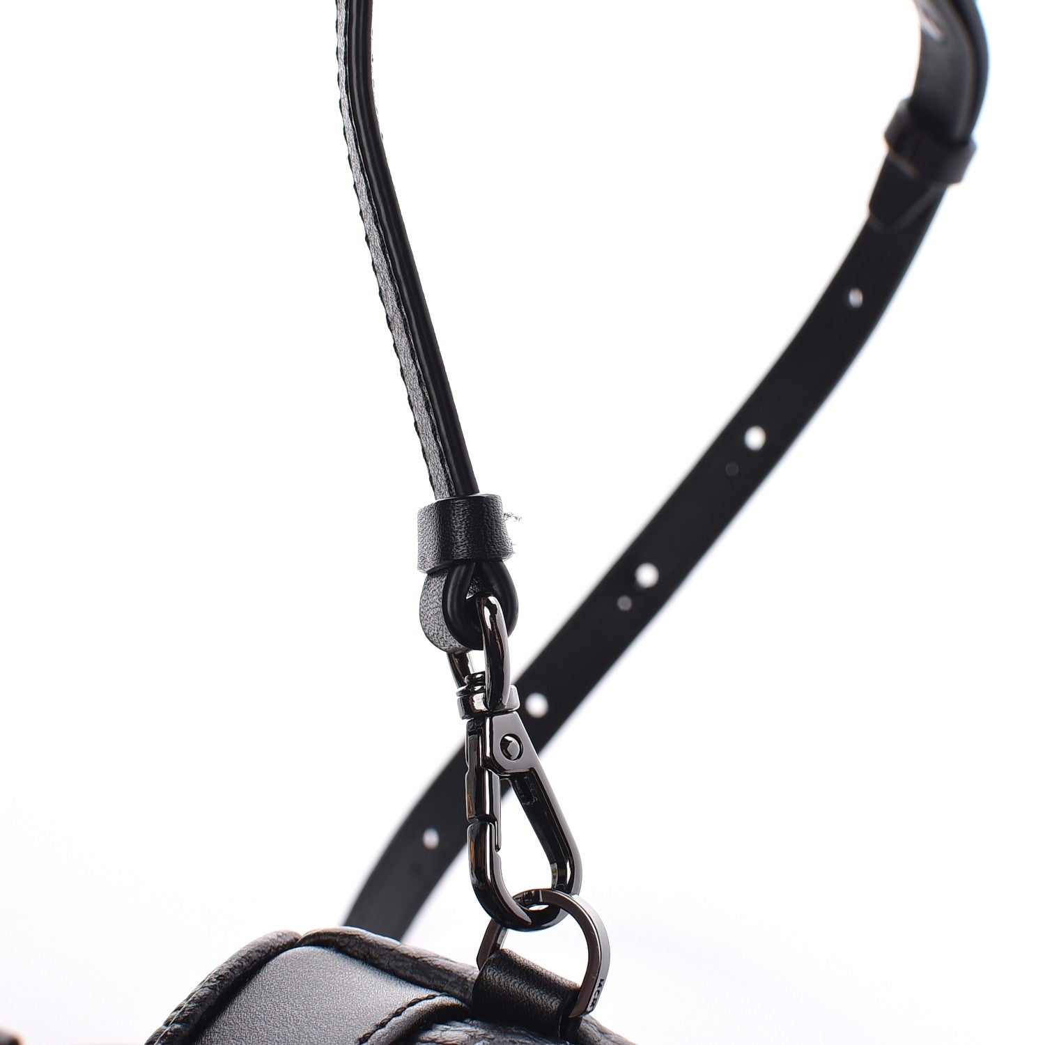 MCM Visetos Side Stud X-Mini Stark Bebe Boo Backpack Black 9 of 9