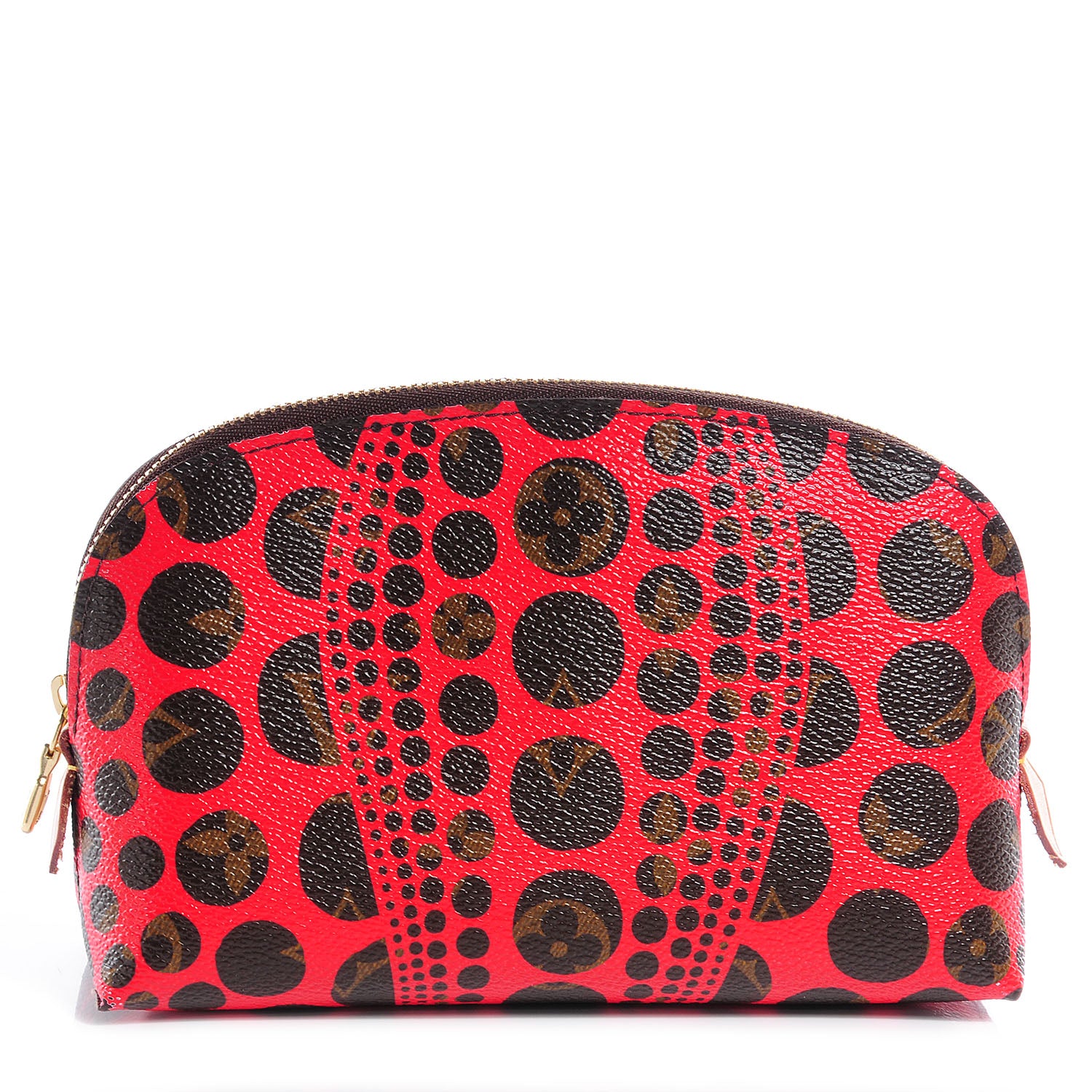 Louis Vuitton Monogram Kusama Pumpkin Dots Cosmetic Pouch Red 1 of 8