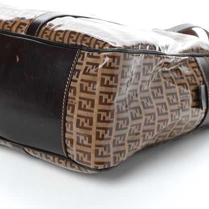Fendi Vinyl Zucchino Tote Tobacco 9 of 9