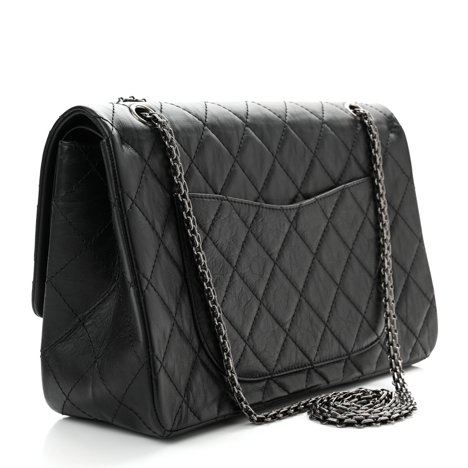 Chanel Aged Calfskin Quilted 2.55 Reissue 227 Flap Black 3 of 10