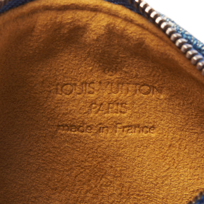 Louis Vuitton Monogram Denim Pochette Speedy PM Key Holder Blue 7 of 7
