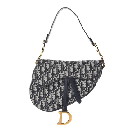 Christian Dior Oblique Saddle Bag Blue 1 of 10