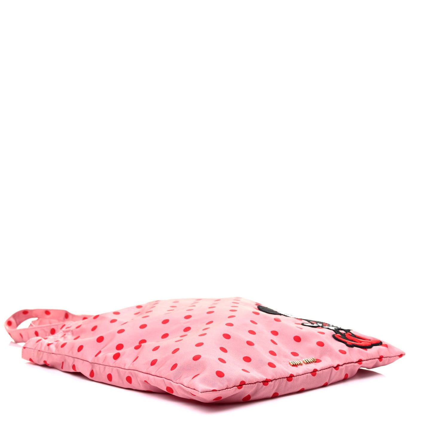 x DISNEY Faille Pois Minnie Mouse Foldable Tote Rosa Fuoco
