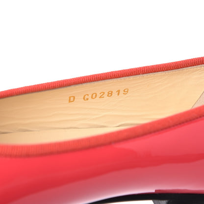 Chanel Patent Calfskin CC Cap Toe Ballerina Flats 39 Coral 8 of 9