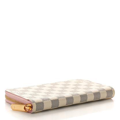 Louis Vuitton Damier Azur Zippy Wallet Rose Ballerine 4 of 7