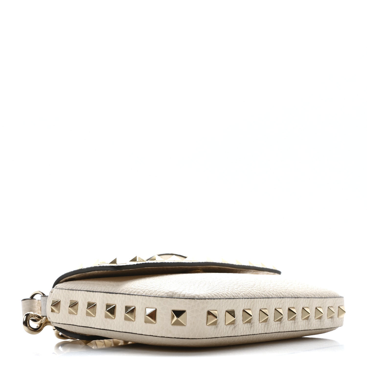 Valentino Garavani Calfskin Rockstud Crossbody Pouch Light Ivory 4 of 9