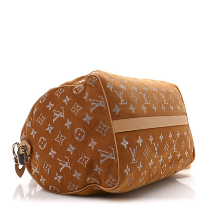 Louis Vuitton Nubuck Calf Monogram Speedy P9 Bandouliere 40 Camel 4 of 12