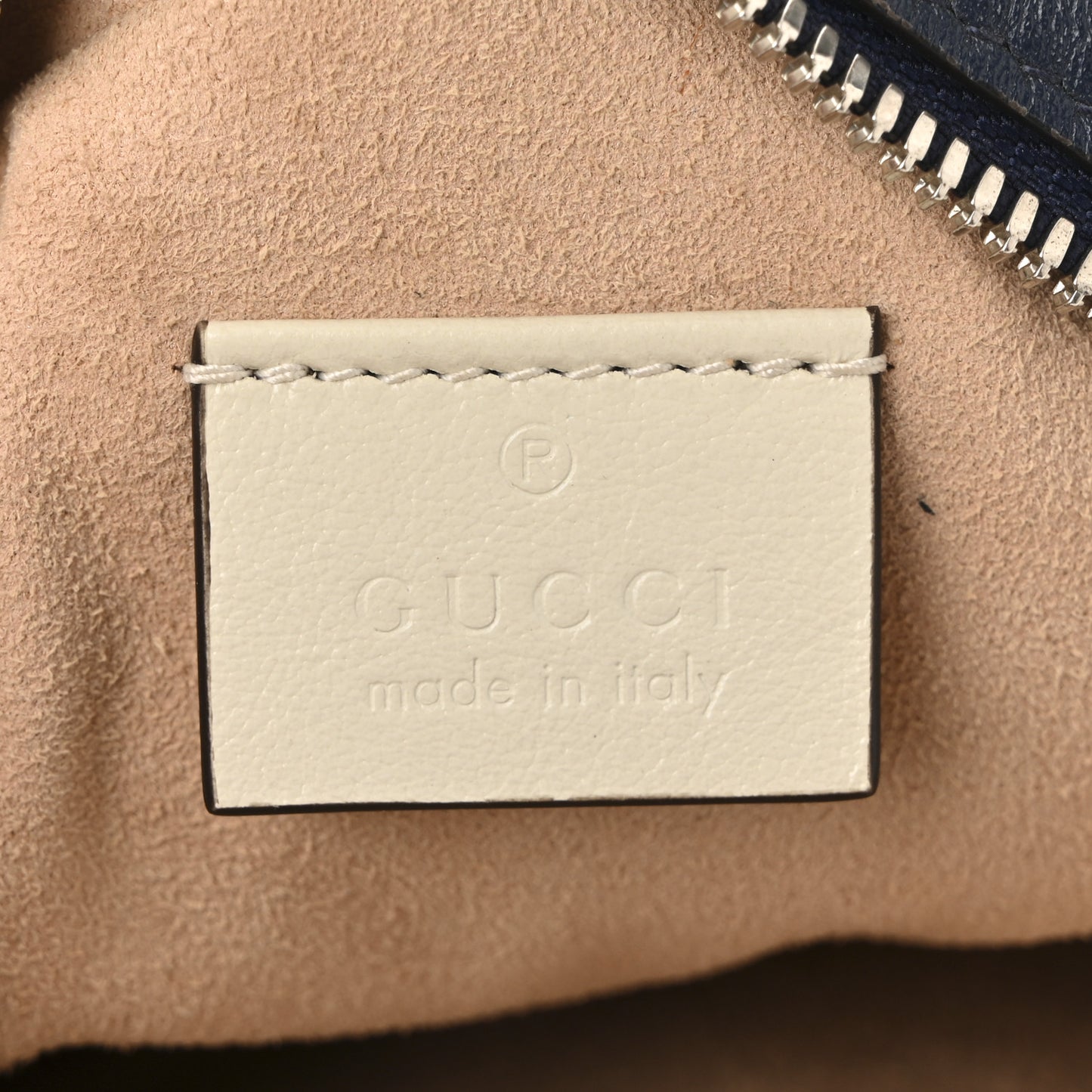 Azalea Calfskin Matelasse Diagonal Mini Torchon GG Marmont Round Shoulder Bag Blue Agata Mystic White