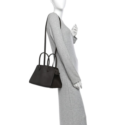 The Row Grained Calfskin Soft Margaux 10 Bag Deep Brown 2 of 10