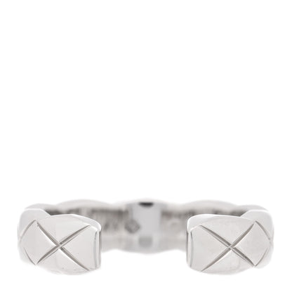 Chanel 18K White Gold Diamond Coco Crush Single Ear Cuff Earring 3 of 5