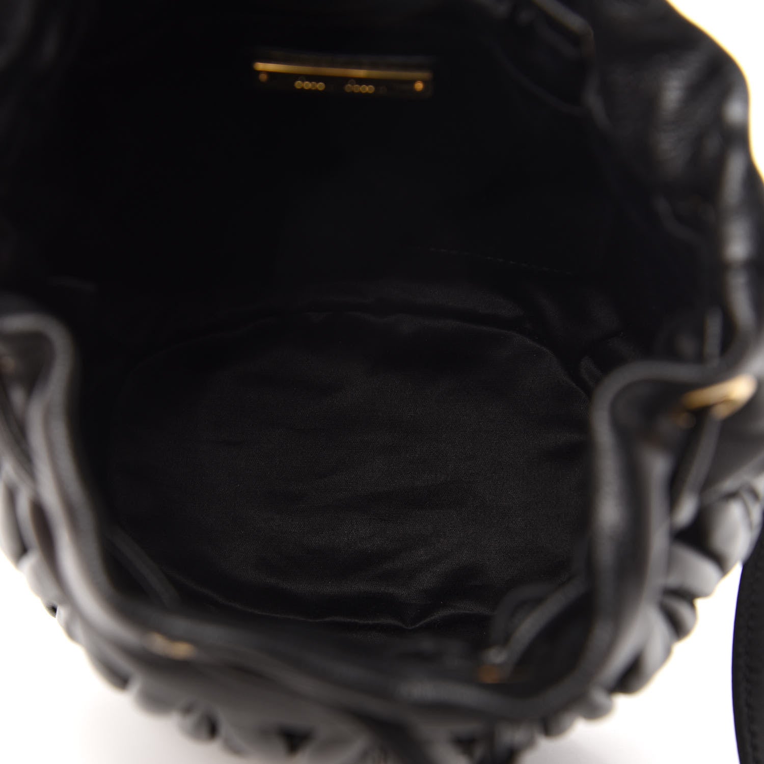 Miu Miu Nappa Matelasse Small Bucket Bag Black 5 of 10
