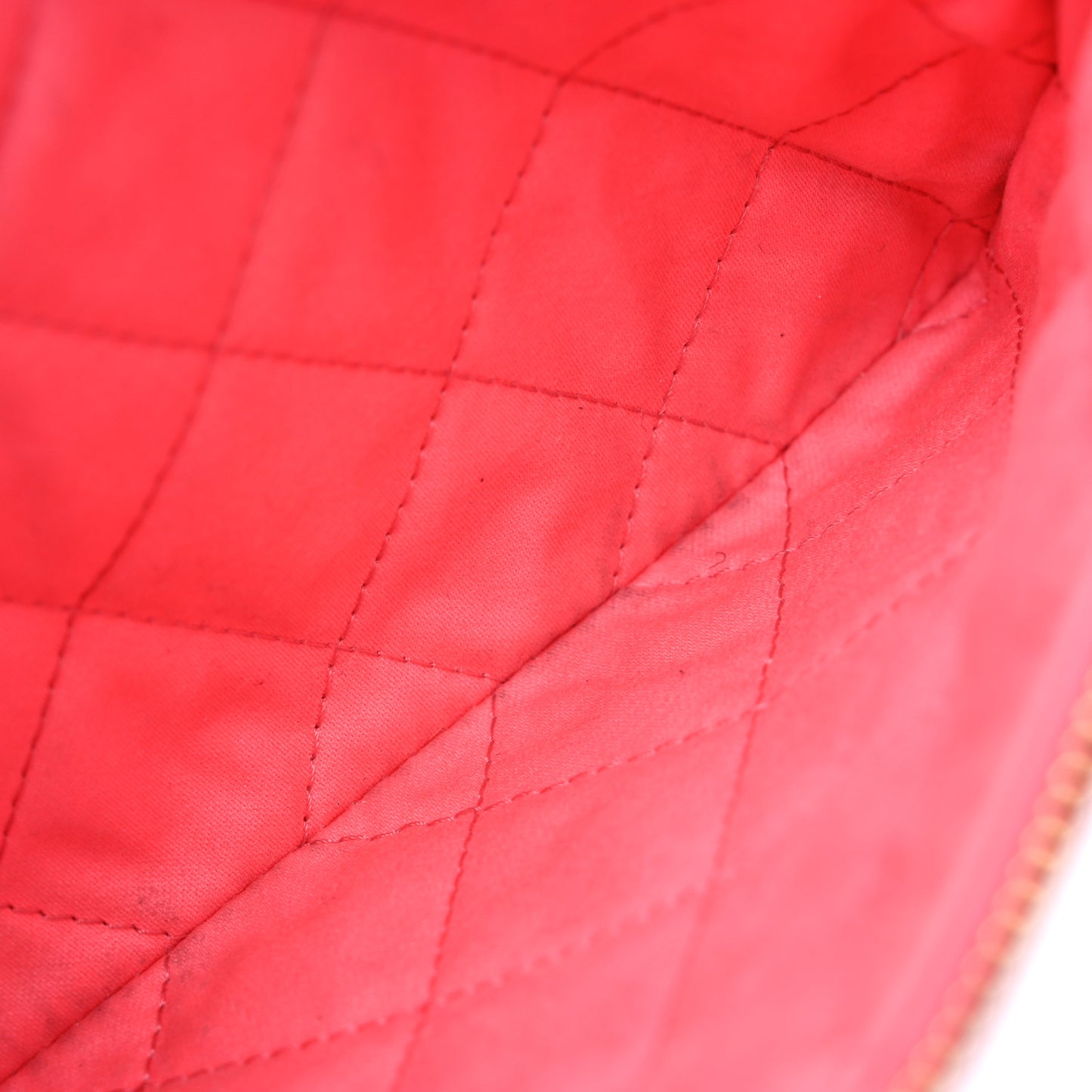 Shiny Calfskin Quilted Chanel 22 Drawstring Bag Coral Pink
