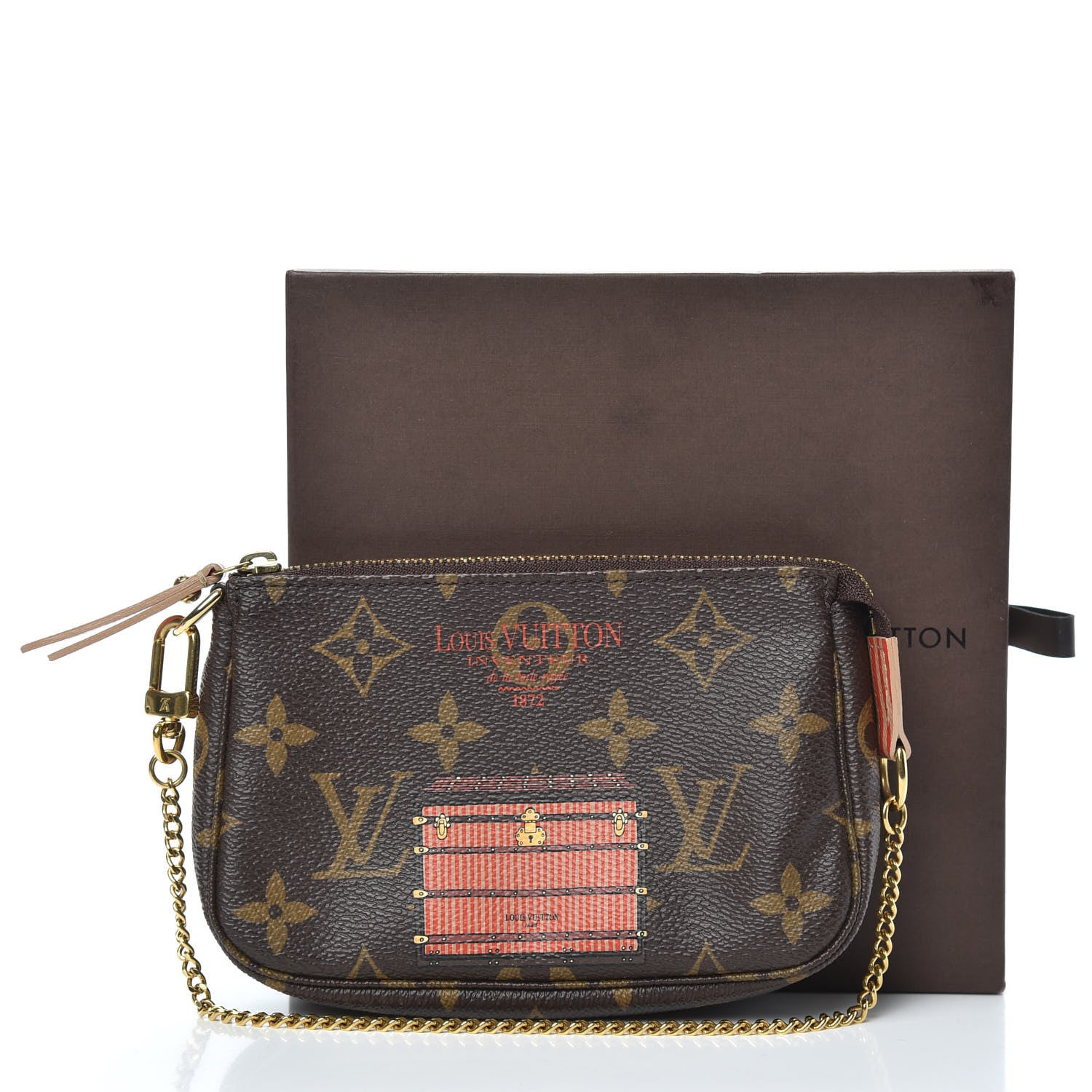 Louis Vuitton Monogram Trunks and Locks Mini Pochette Accessories 10 of 10