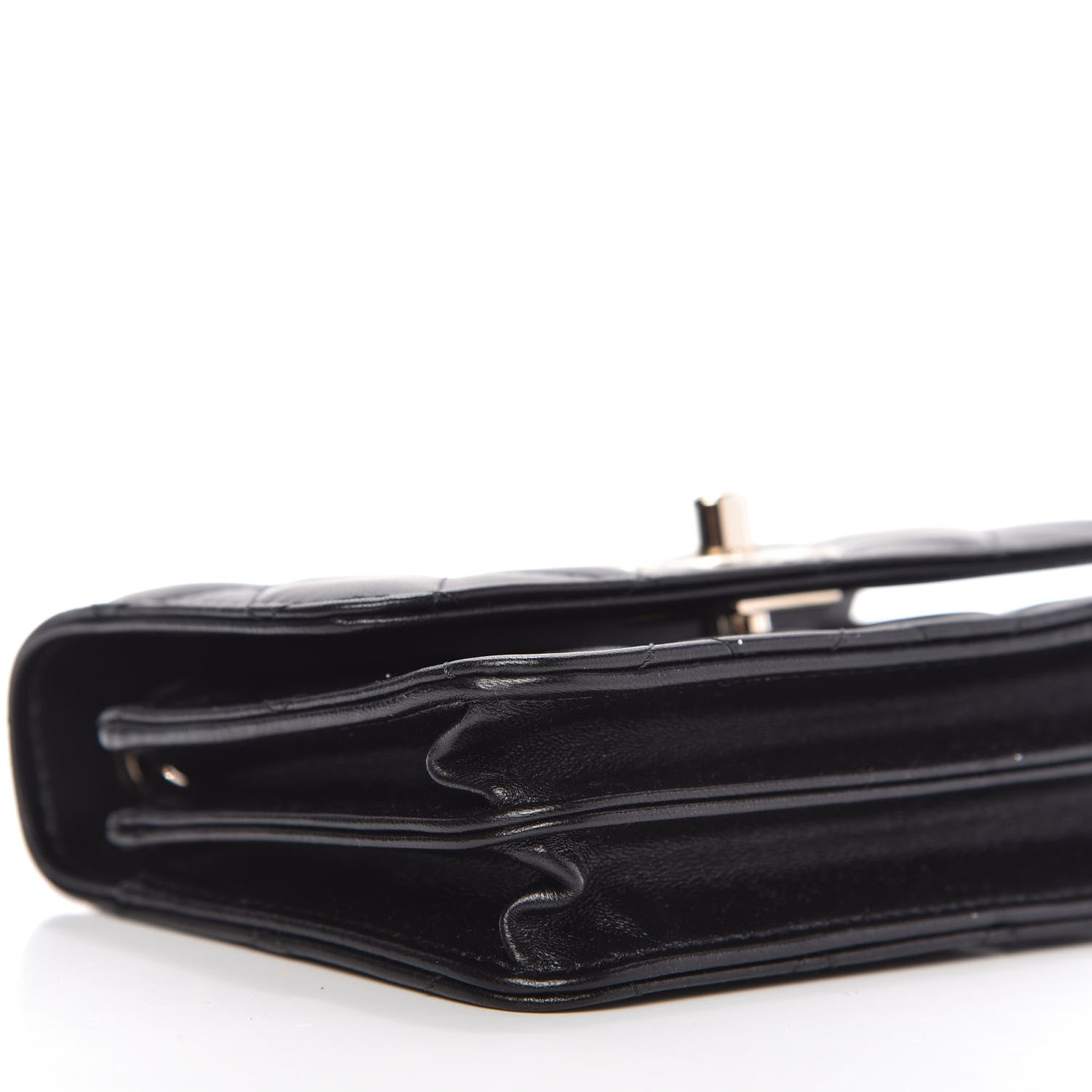 Chanel Lambskin Quilted Mini Trendy CC Wallet On Chain WOC Black 6 of 9