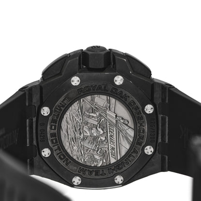 Audemars Piguet Carbon Fiber Rubber 44mm Royal Oak Offshore Chronograph Limited Edition "Alinghi Team" Automatic Watch Black 26062FS.OO.A002CA.01 4 of 5