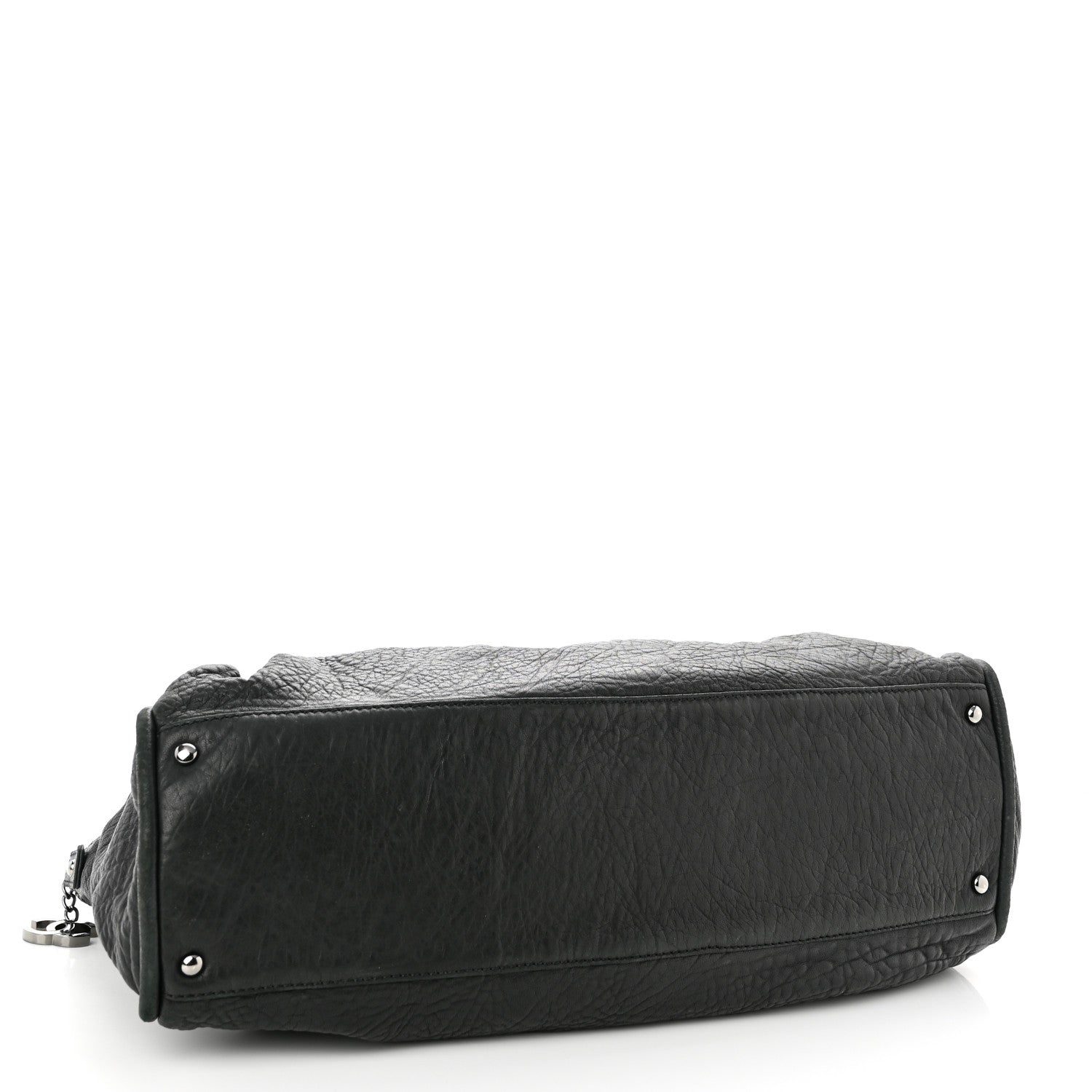 Chanel Distressed Lambskin Large Lady Braid Satchel Black 3 of 9