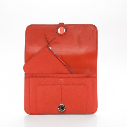 Hermes Togo Dogon Duo Wallet Capucine 5 of 7