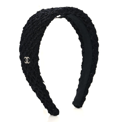Chanel Tweed Headband Black 2 of 6