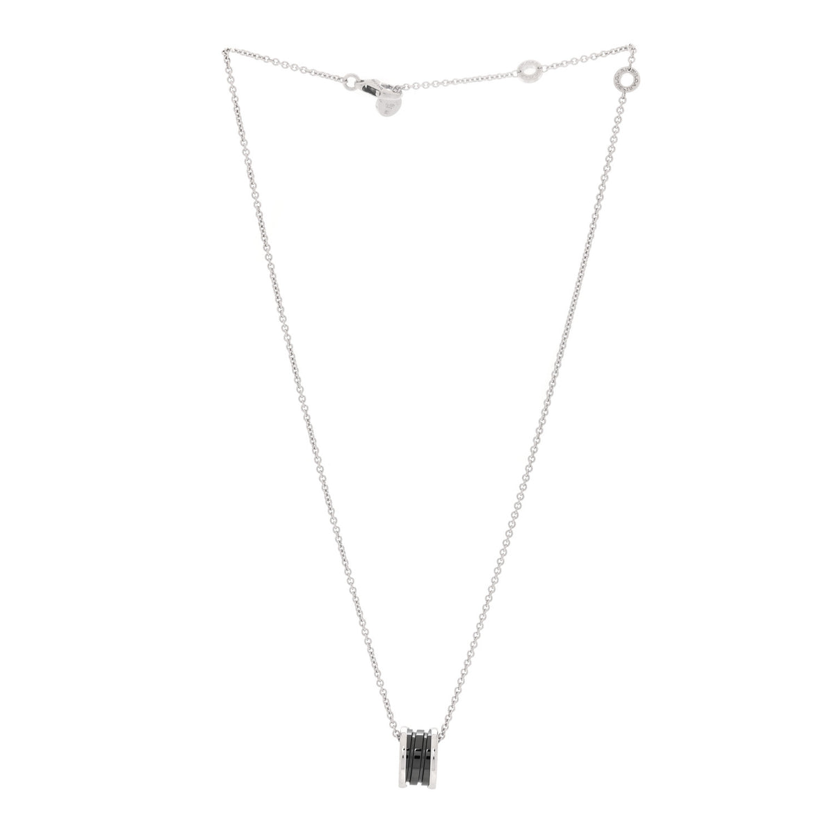 Bulgari Sterling Silver Ceramic Save The Children Pendant Necklace 3 of 5
