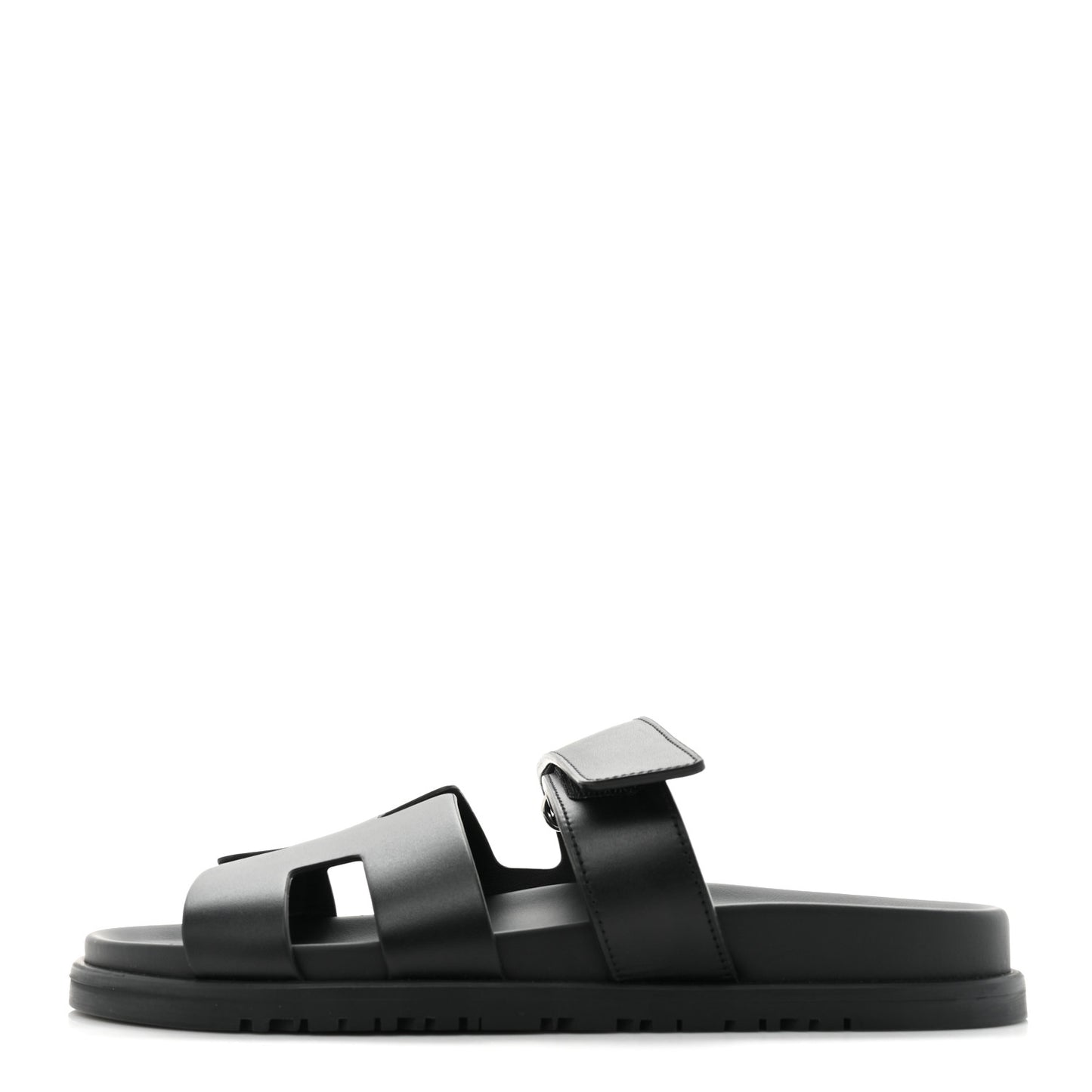 Calfskin Womens Chypre Sandals 38.5 Black