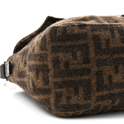 Fendi Wool Zucca Mama Baguette Tobacco 9 of 10