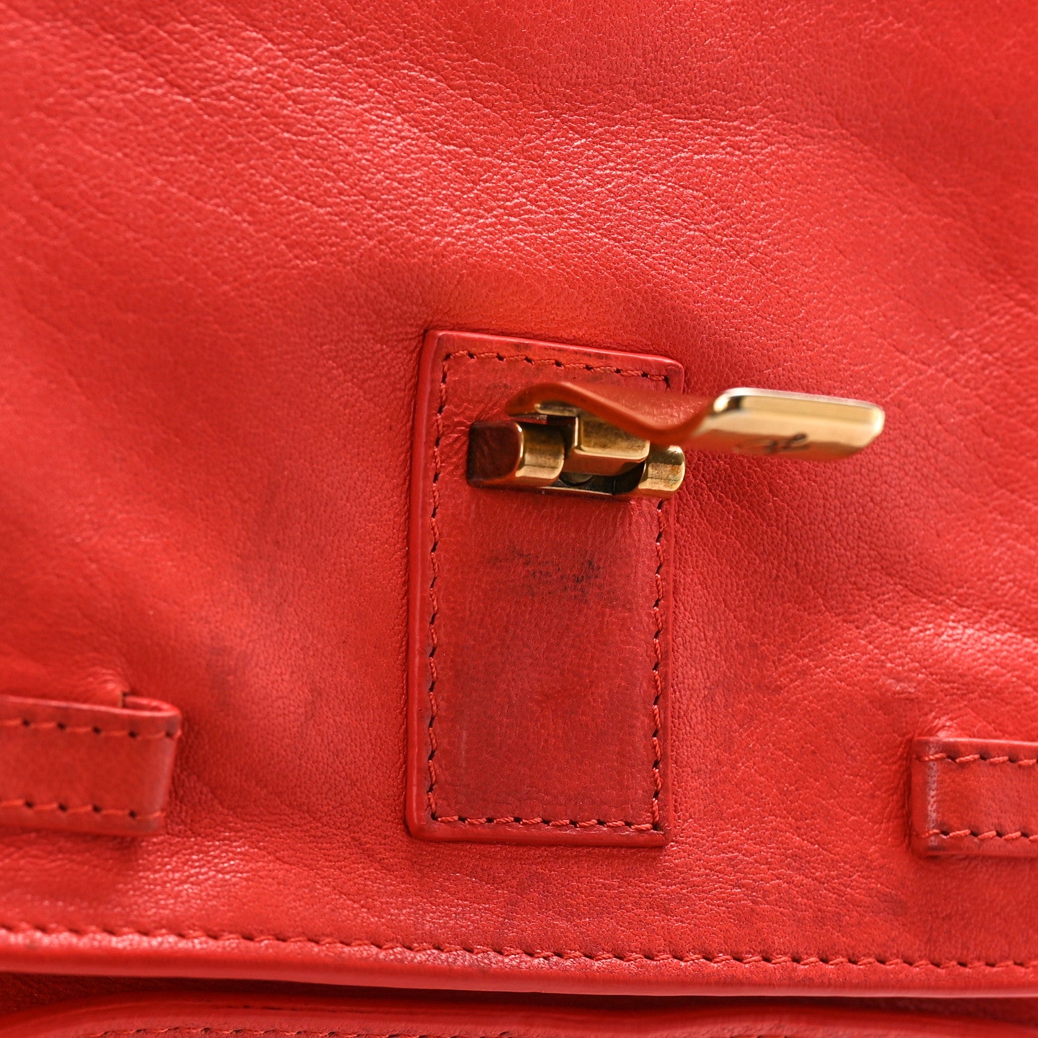 Proenza Schouler Lambskin PS1 Pouch Messenger Deep Coral 9 of 14
