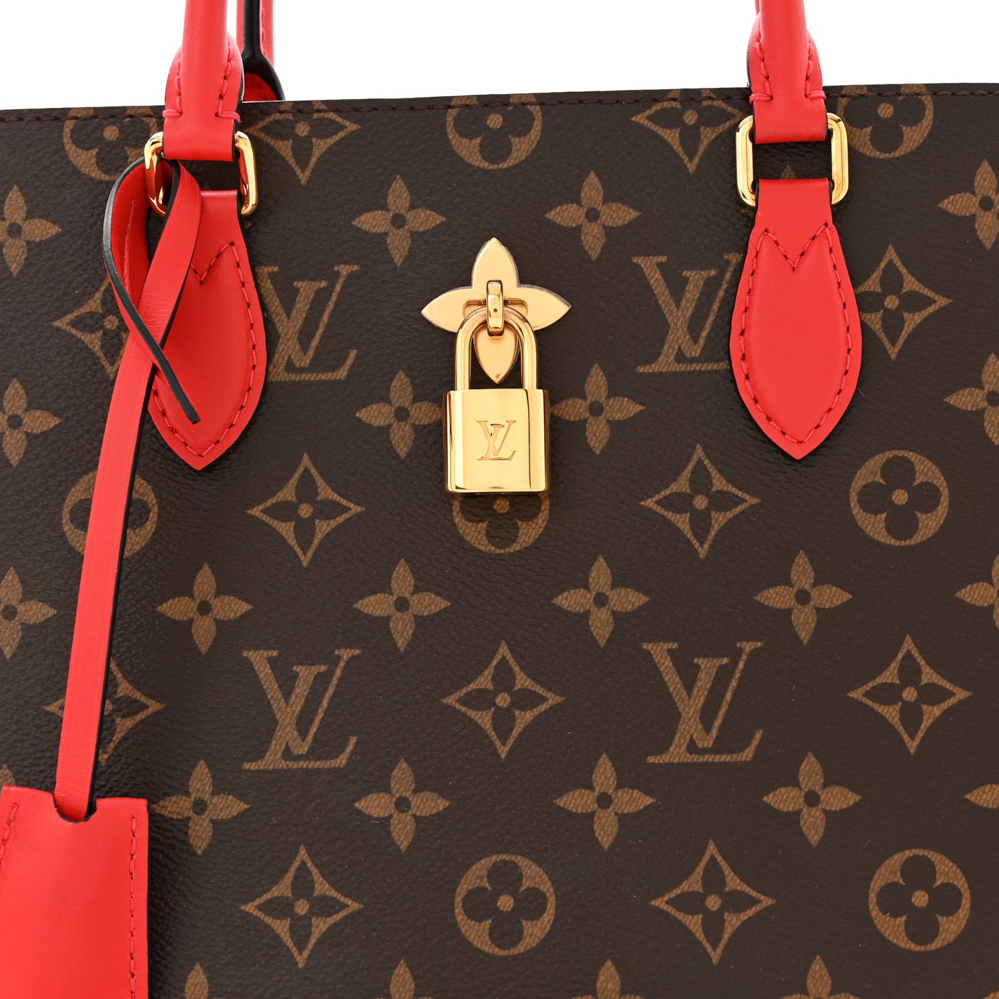 Monogram Flower Tote Coquelicot