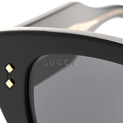 Gucci Acetate Rectangle Frame Sunglasses GG1215S Black 9 of 10