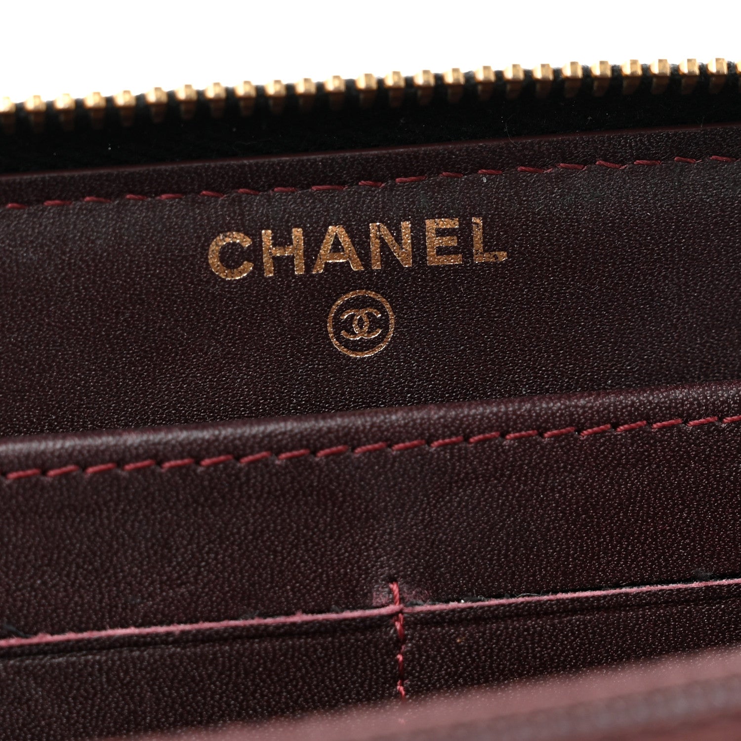 Chanel Caviar Quilted Large Gusset Zip Around Wallet Black 6 of 13