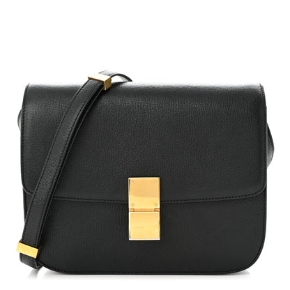 Celine Goatskin Medium Classic Box Flap Bag Black 1 of 11