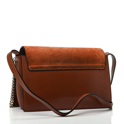 Chloe Suede Calfskin Small Faye Shoulder Bag Tobacco 2 of 4