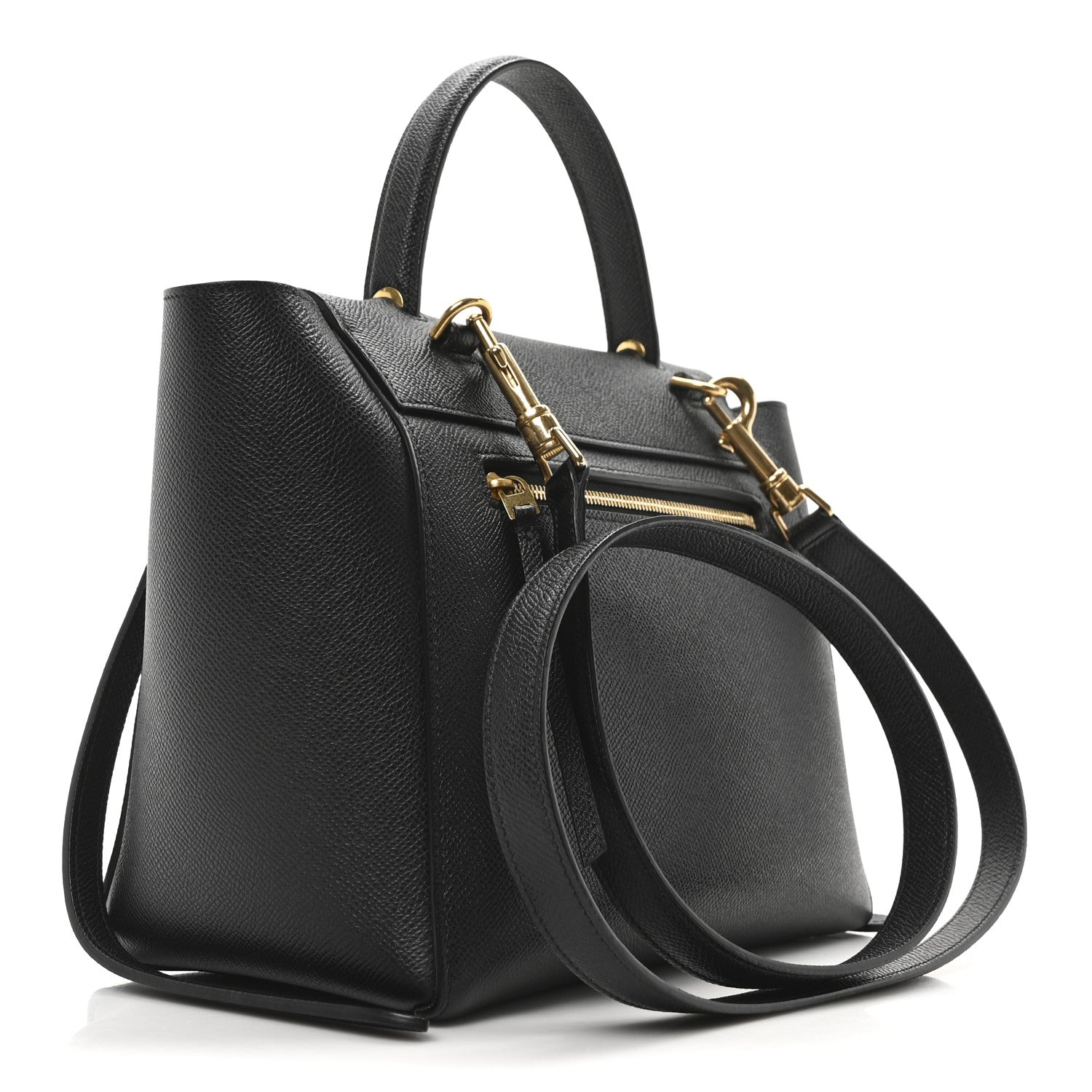 Celine Grained Calfskin Micro Belt Bag Black 3 of 10