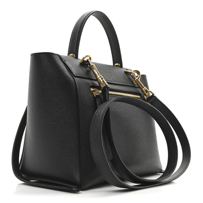 Celine Grained Calfskin Micro Belt Bag Black 3 of 10