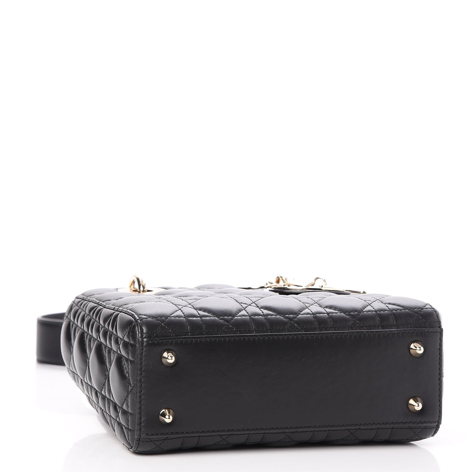 Christian Dior Lambskin Cannage Small Lucky Badges My Lady Dior Black 12 of 16