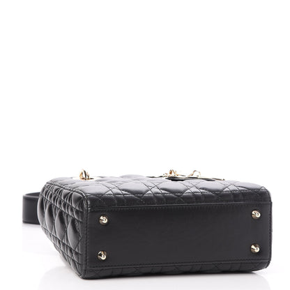 Christian Dior Lambskin Cannage Small Lucky Badges My Lady Dior Black 12 of 16