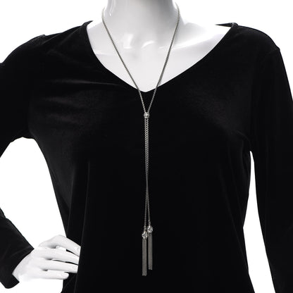 David Yurman Sterling Silver Diamond Renaissance Tassel Necklace 2 of 4