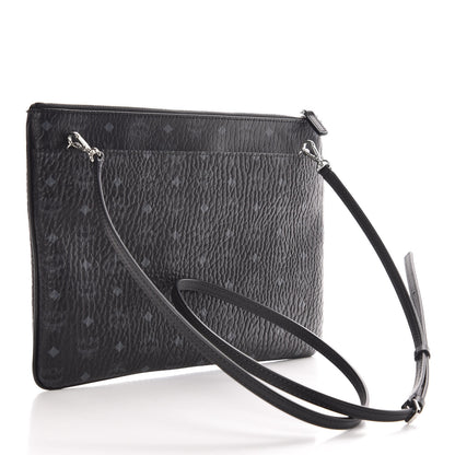 MCM Visetos Medium Crossbody Pouch Black 3 of 8