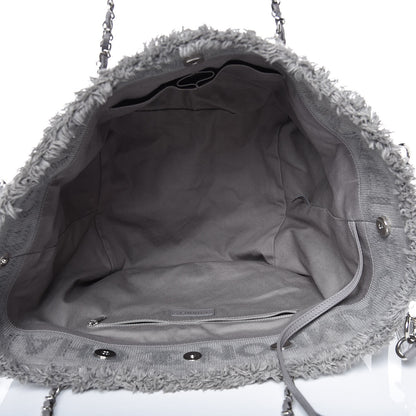 Chanel Canvas Small Double Face Shopping Tote Grey 6 of 9