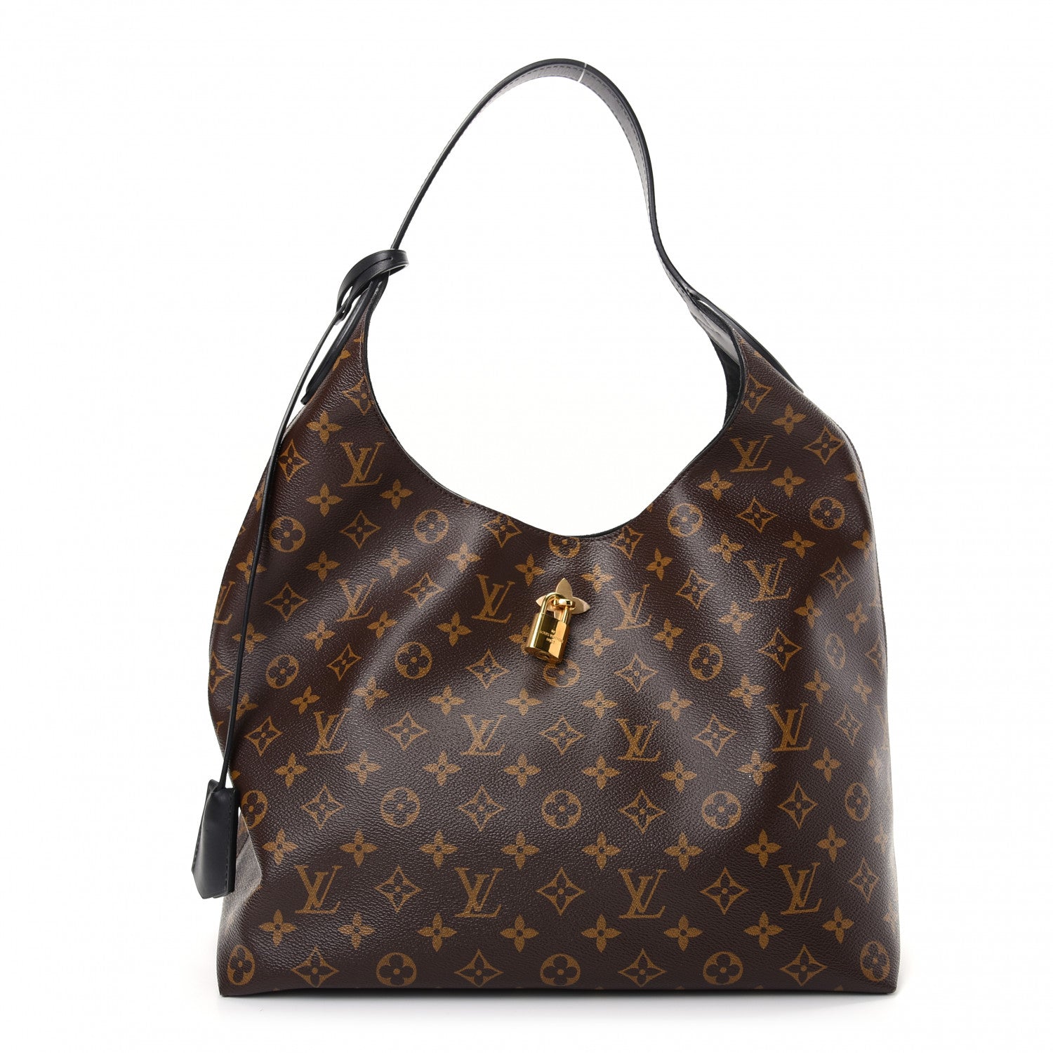 Louis Vuitton Monogram Flower Hobo Black 1 of 9