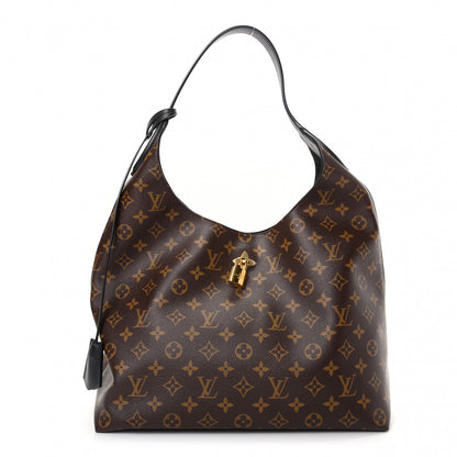 Louis Vuitton Monogram Flower Hobo Black 1 of 9