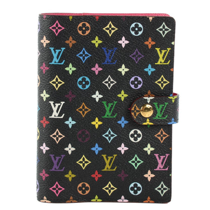Louis Vuitton Monogram Multicolor Small Ring Agenda Cover Black Grenade 1 of 7
