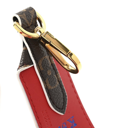 Louis Vuitton Monogram Bandouliere Shoulder Strap Red 8 of 9