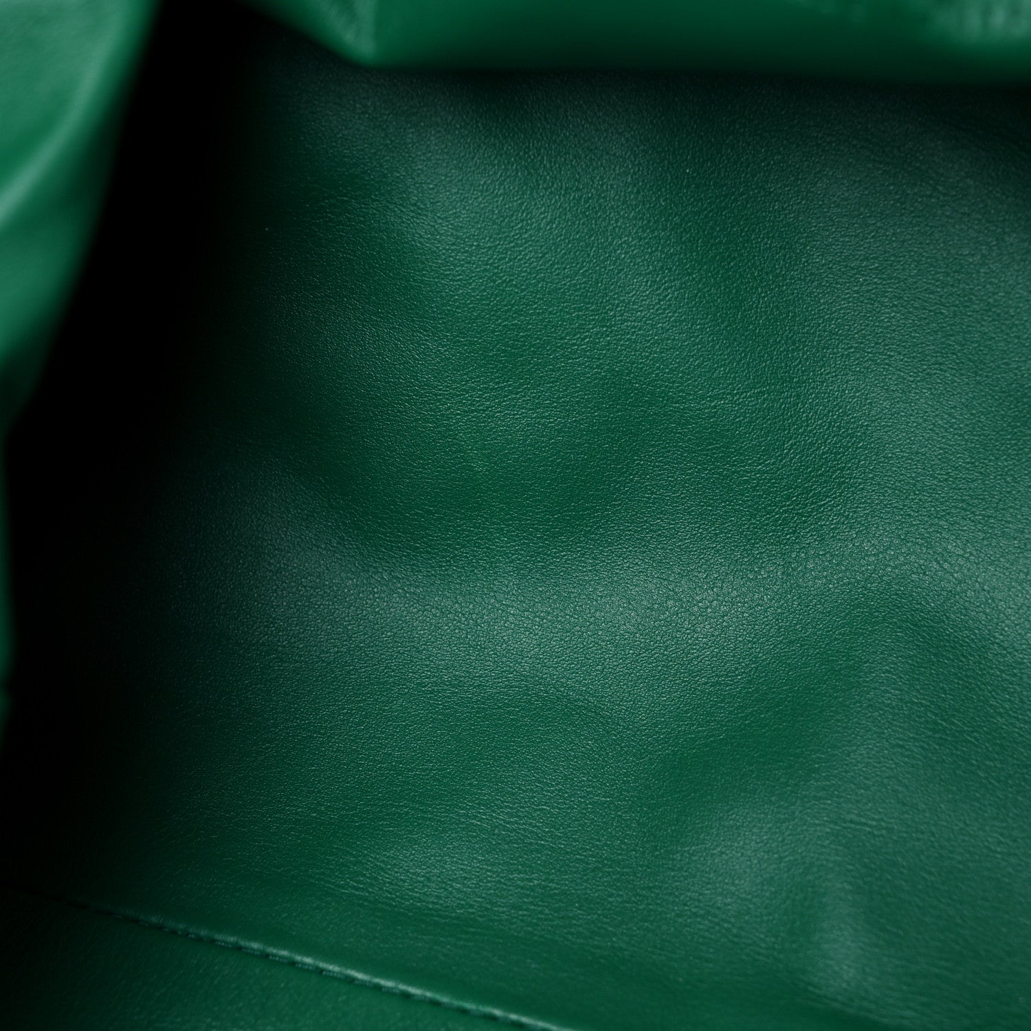 Bottega Veneta Smooth Butter Calf The Pouch Oversized Clutch Racing Green 10 of 11