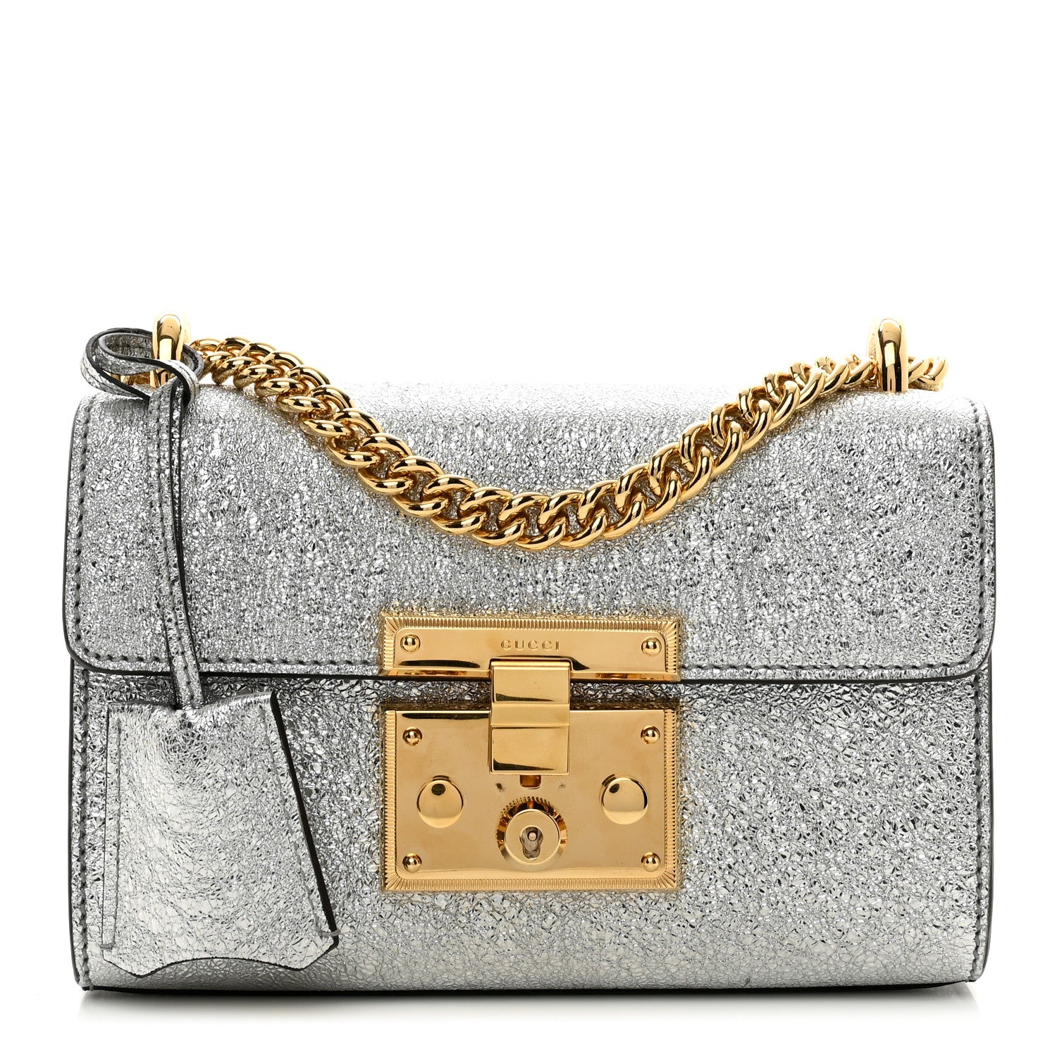Gucci Galassia Small Padlock Shoulder Bag Argento 1 of 13