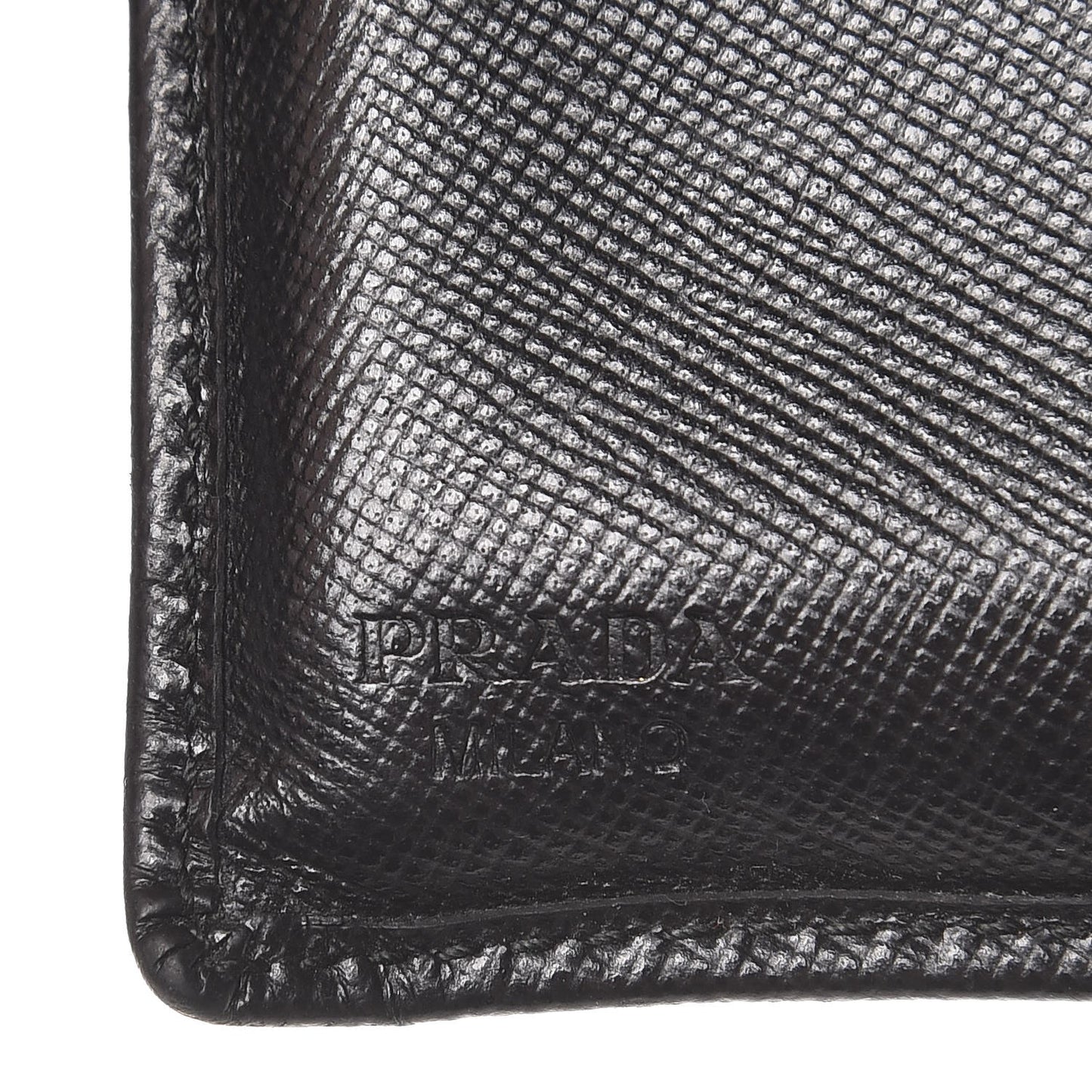 Saffiano Flap Compact Wallet Nero Black