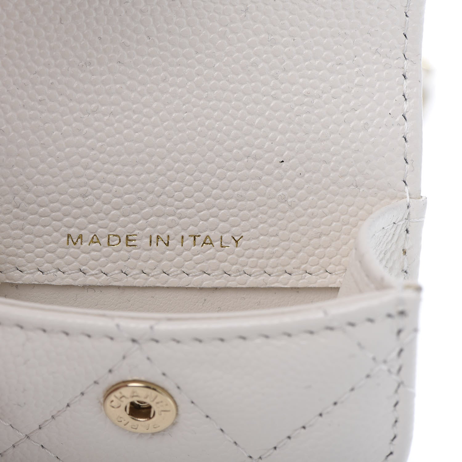 Chanel Caviar Quilted Airpods Pro Case White 7 of 8