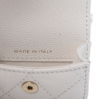 Chanel Caviar Quilted Airpods Pro Case White 7 of 8