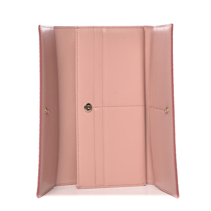 MCM Visetos Continental Flap Wallet Soft Pink 5 of 11